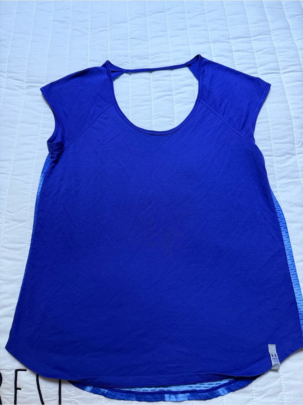 Under Armour Women's Royal Blue Scoop Back Muscle Tee